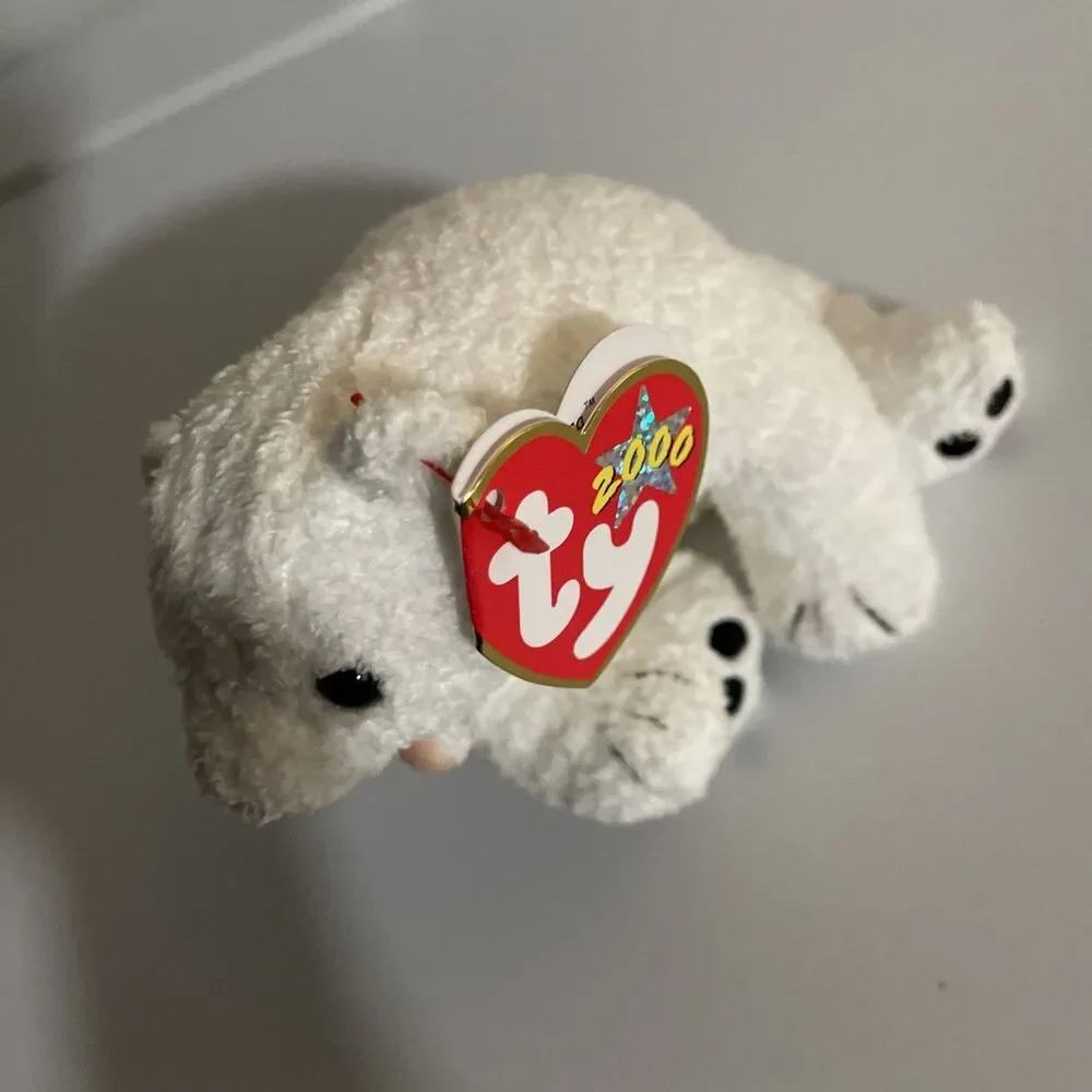 Ty Original Beanie Baby, Aurora the Polar Bear, 2000, Collectible